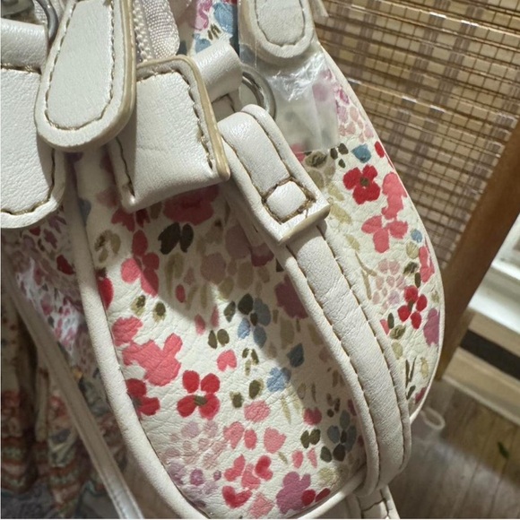 Rare Vintage Koltov Floral Women's Bag with Cream Accents - cottagecore! - Picture 6 of 8